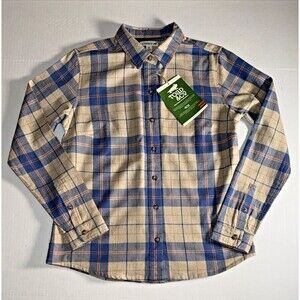 NWT Toad & Co Women Small Flannel Plaid Button Up Long Sleeve Plaid